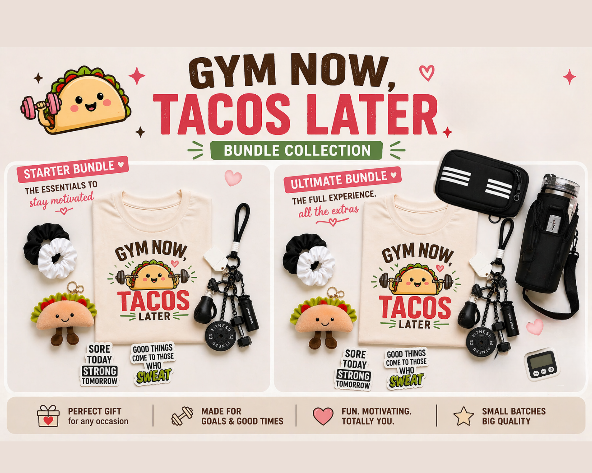 The Gym Now, Tacos Later Bundle Collection
