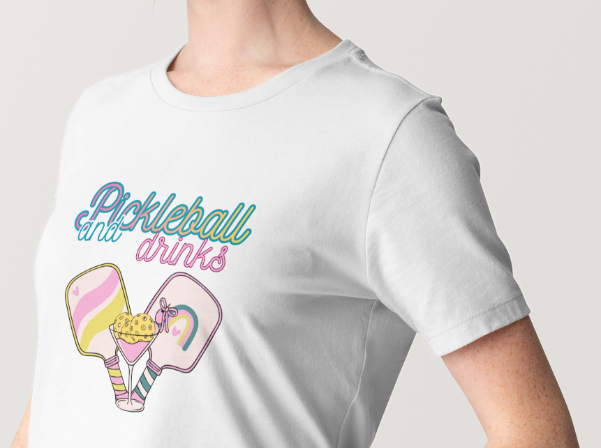 Pickleball Drinks Tee