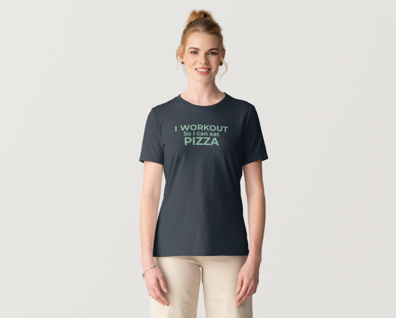 I workout for Pizza Tee