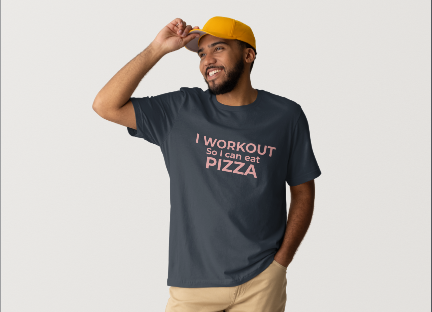 I workout for Pizza Tee