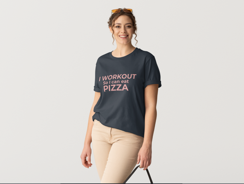 I workout for Pizza Tee
