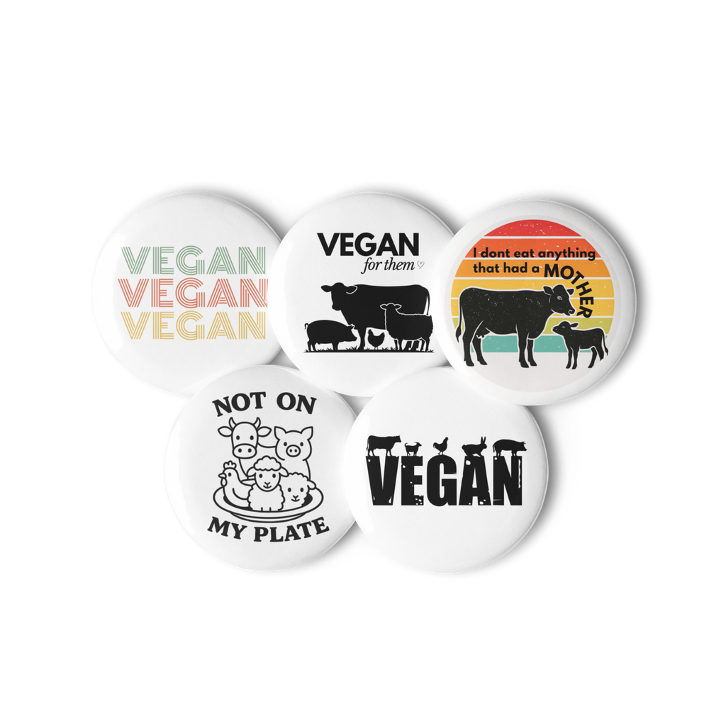 Vegan Be Kind_Set of pin buttons