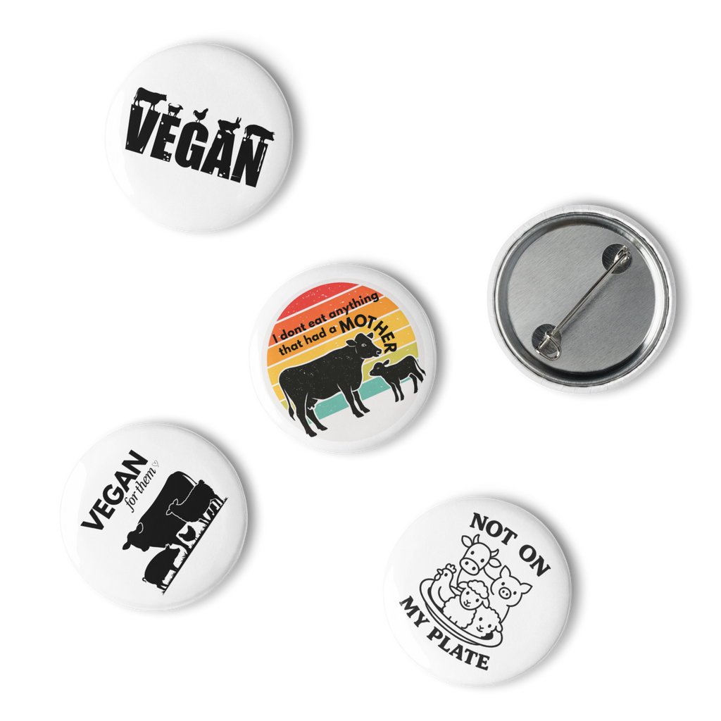 Vegan Be Kind_Set of pin buttons