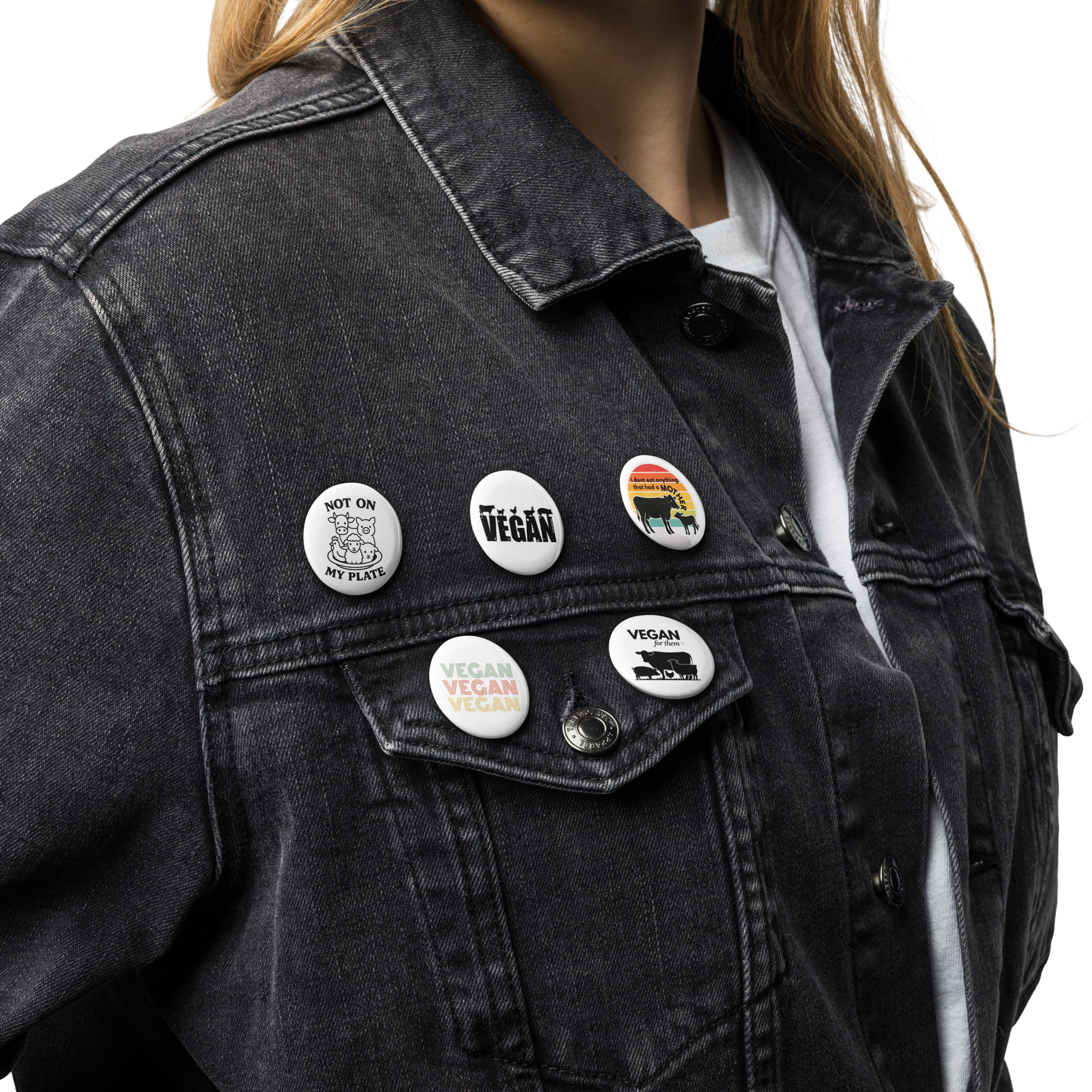 Vegan Be Kind_Set of pin buttons