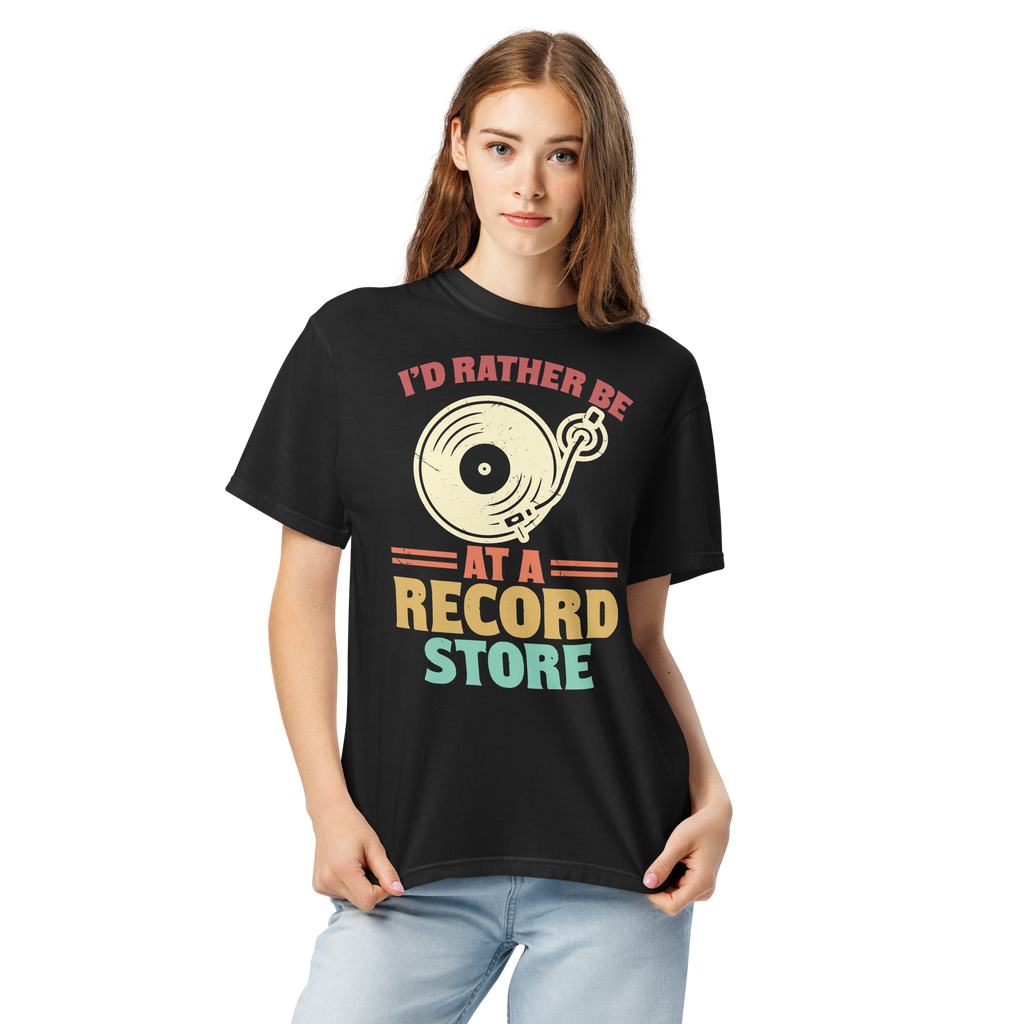 Record Store_Unisex garment-dyed heavyweight t-shirt