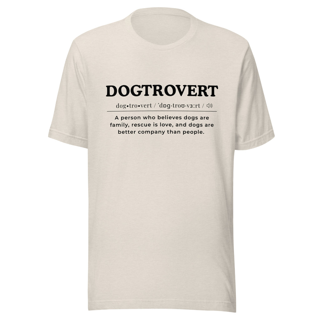 Dogtrovert_Black_Unisex t-shirt
