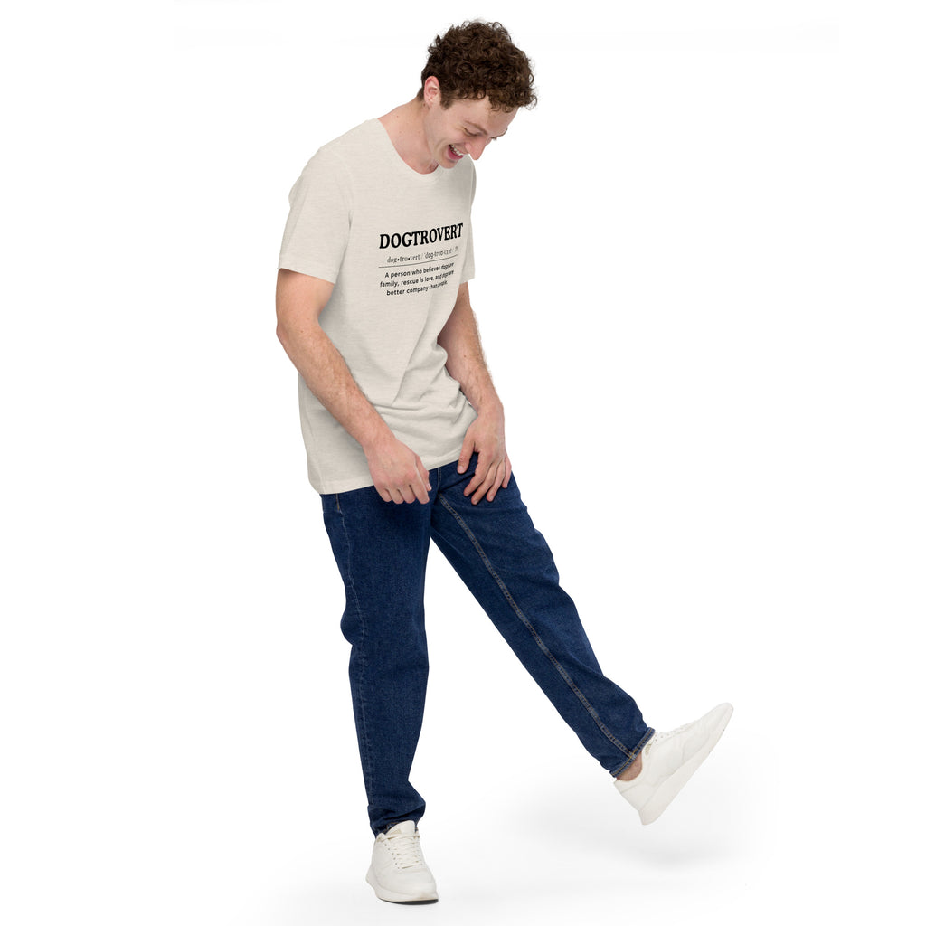 Dogtrovert_Black_Unisex t-shirt