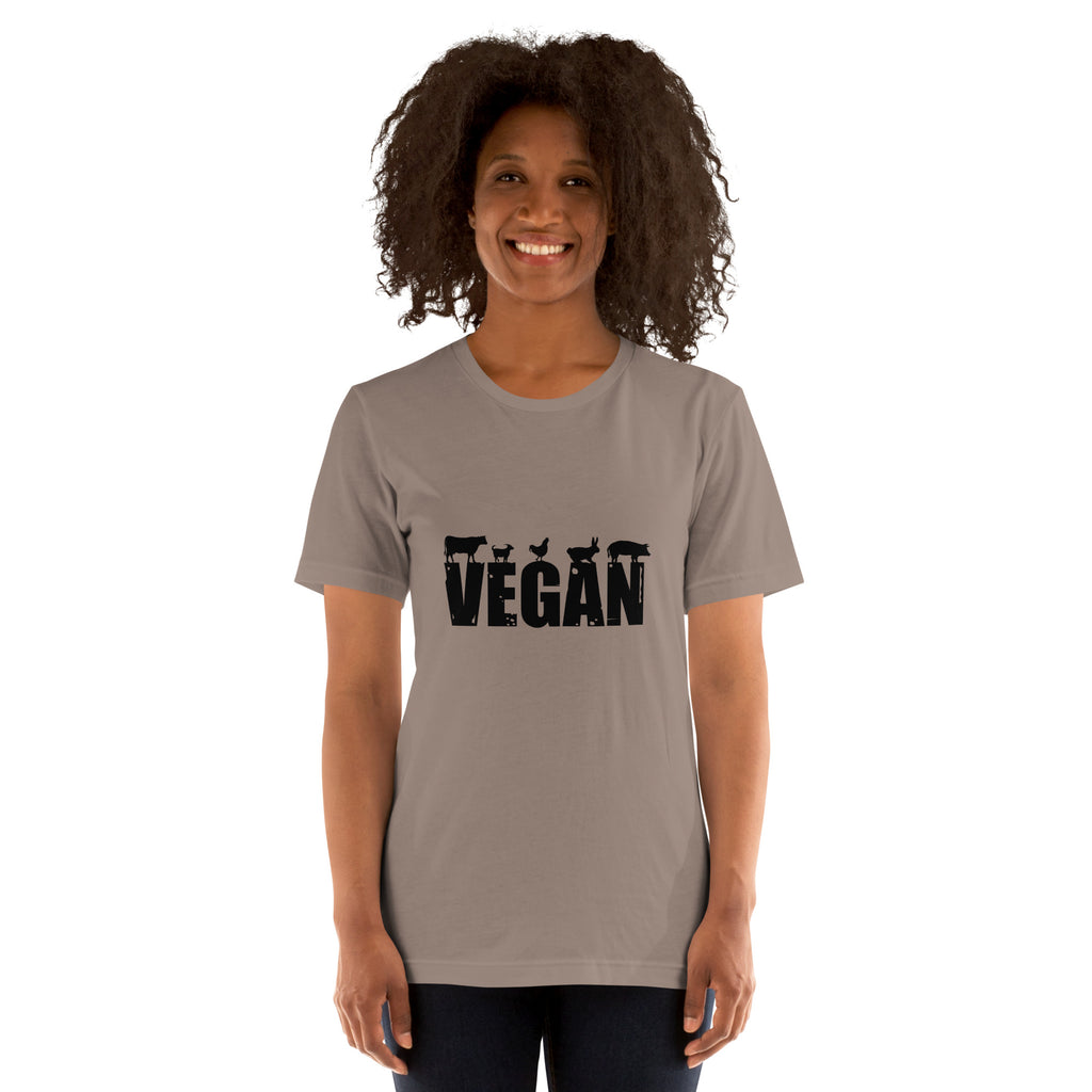 Vegan T-Shirt | Animal Lover Tee | Ethical Lifestyle Shirt | Plant-Based Graphic Tee | Unisex Bella + Canvas 3001