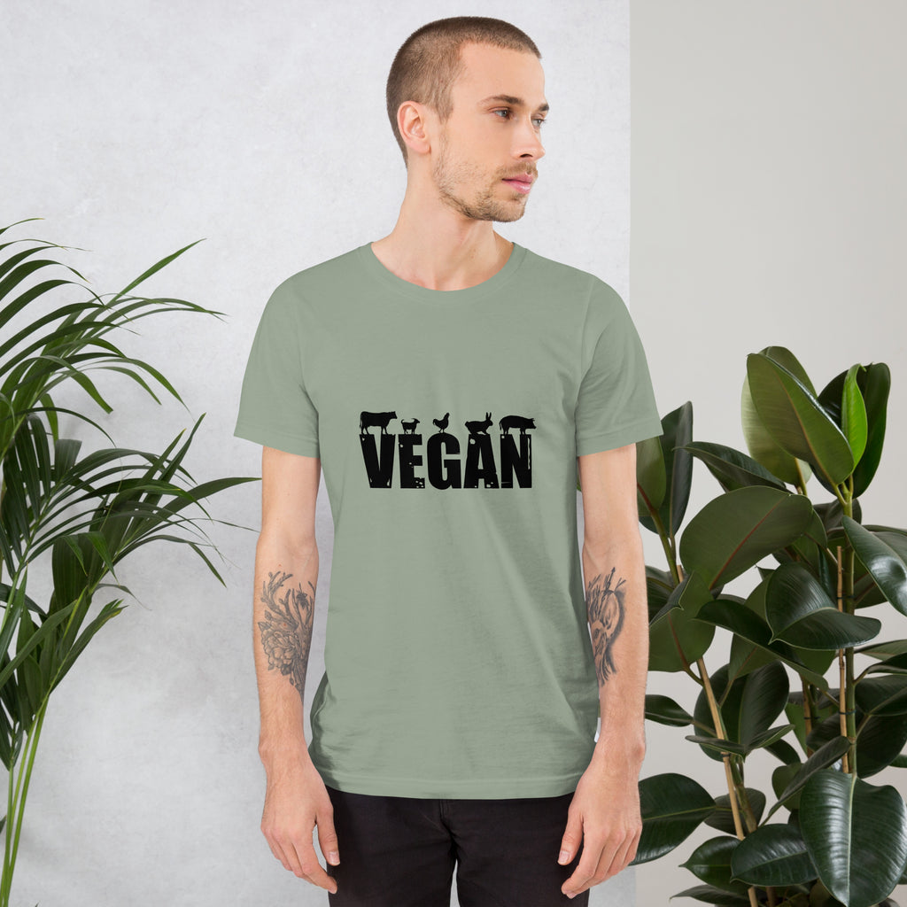 Vegan T-Shirt | Animal Lover Tee | Ethical Lifestyle Shirt | Plant-Based Graphic Tee | Unisex Bella + Canvas 3001