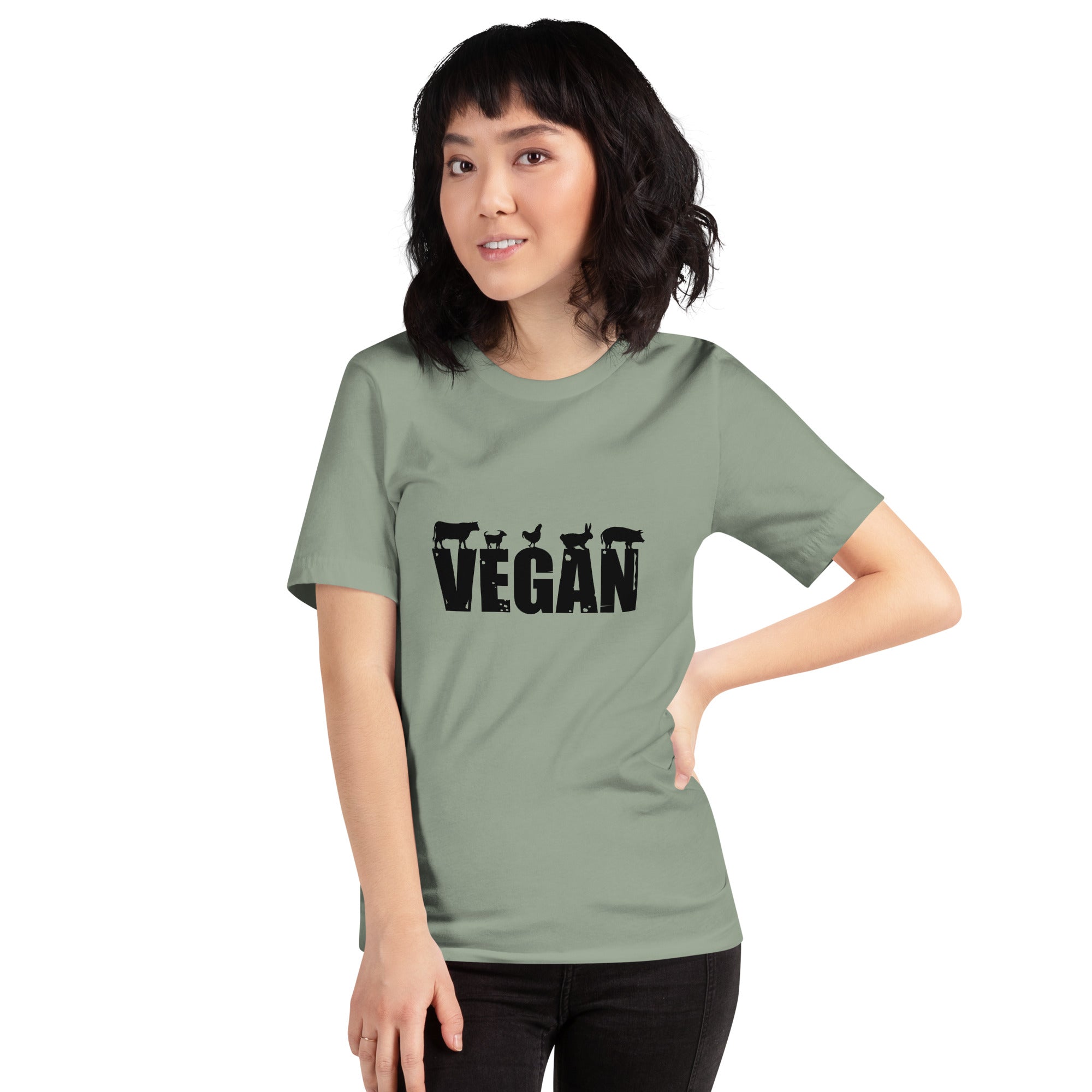 Vegan T-Shirt | Animal Lover Tee | Ethical Lifestyle Shirt | Plant-Based Graphic Tee | Unisex Bella + Canvas 3001