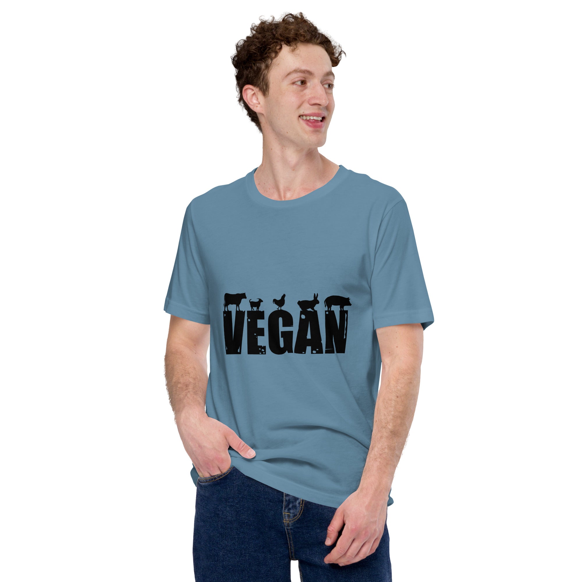 Vegan T-Shirt | Animal Lover Tee | Ethical Lifestyle Shirt | Plant-Based Graphic Tee | Unisex Bella + Canvas 3001
