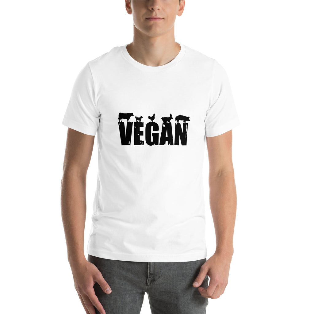 Vegan T-Shirt | Animal Lover Tee | Ethical Lifestyle Shirt | Plant-Based Graphic Tee | Unisex Bella + Canvas 3001