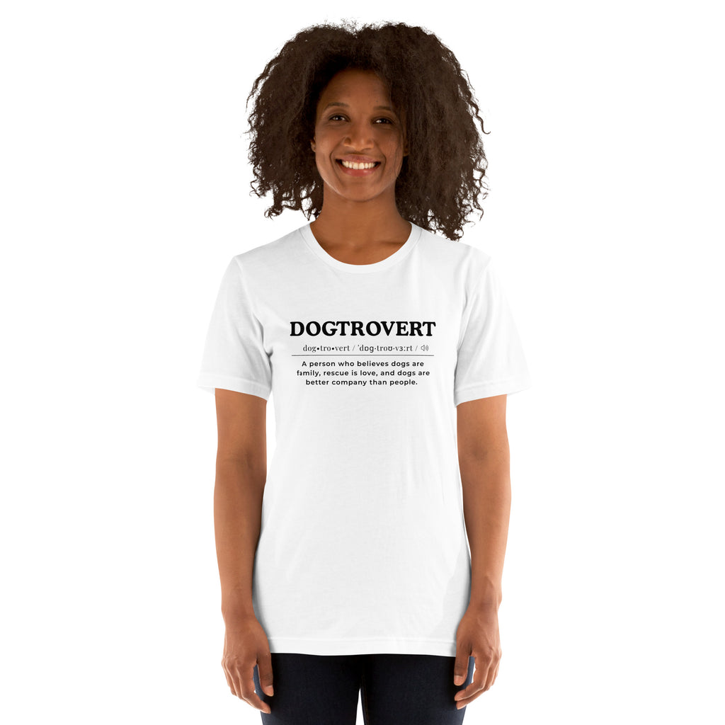 Dogtrovert_Black_Unisex t-shirt