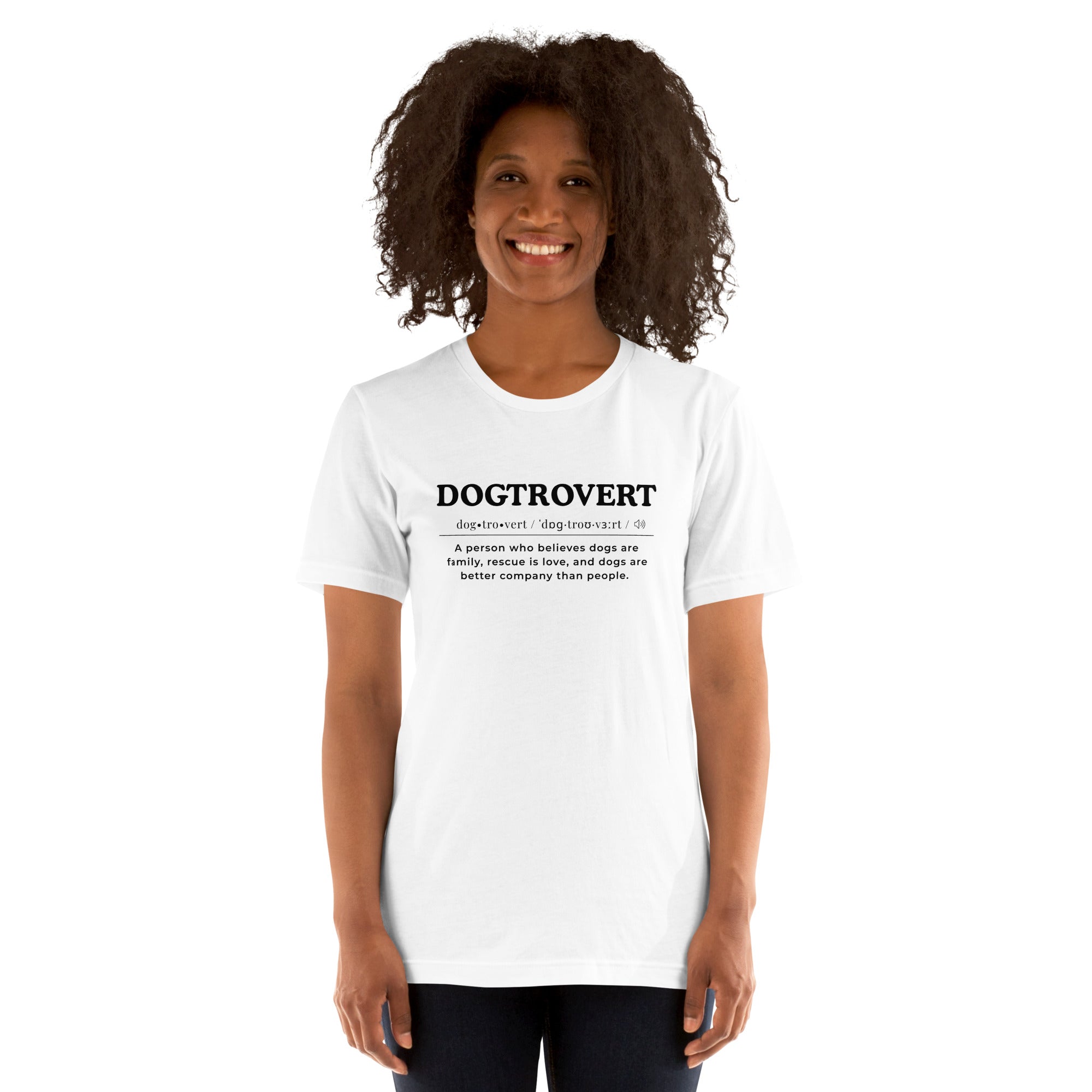 Dogtrovert_Black_Unisex t-shirt