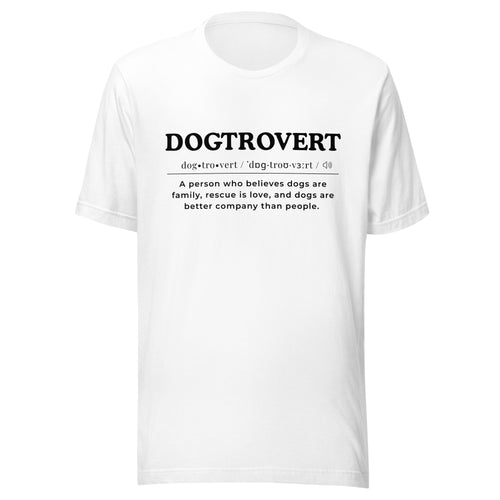 Dogtrovert_Black_Unisex t-shirt