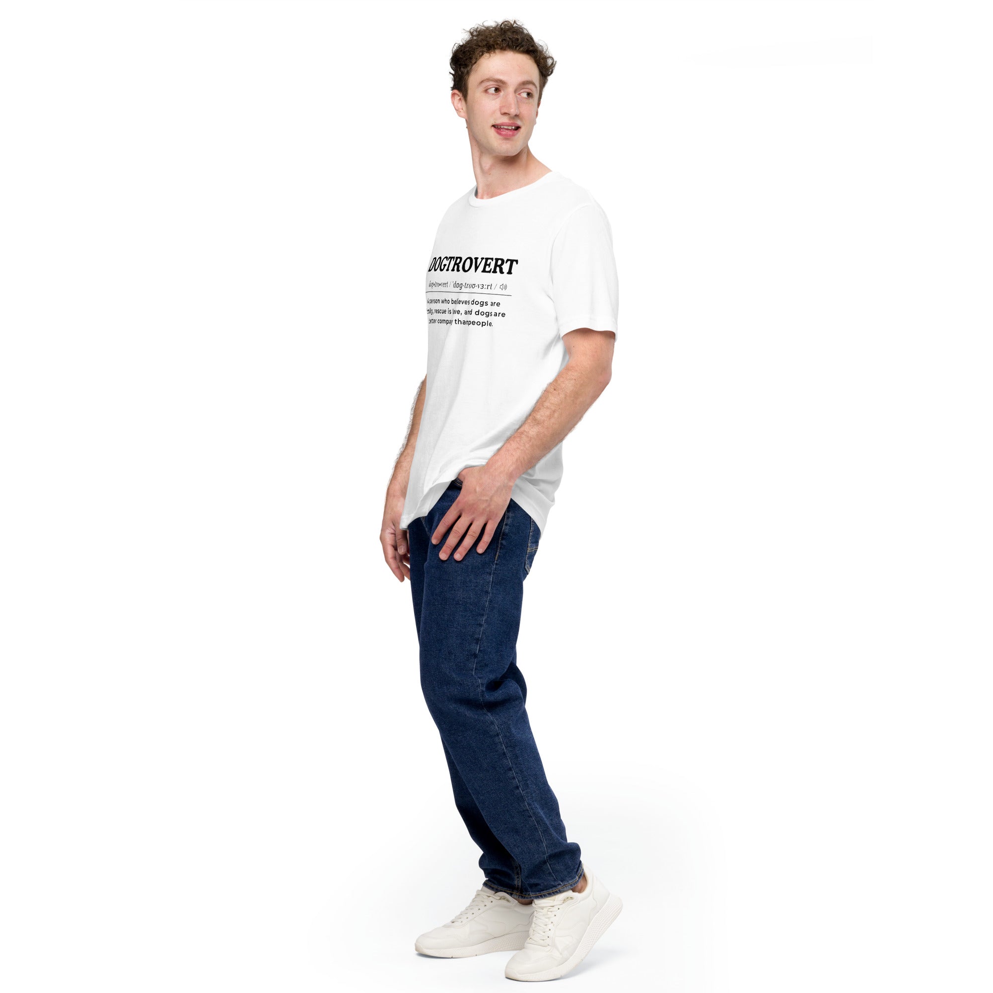 Dogtrovert_Black_Unisex t-shirt